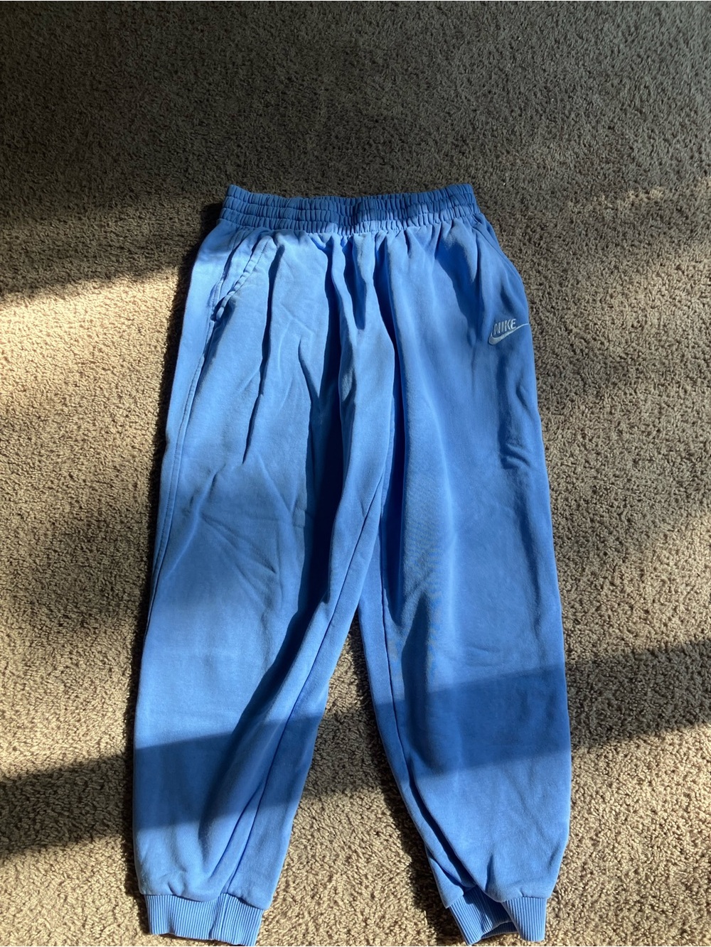 Nike Kids Bright Blue Fleece Joggers